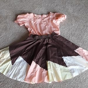 Vintage square dance set